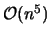 $\mathcal{O}(n^5)$