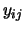 $y_{ij}$